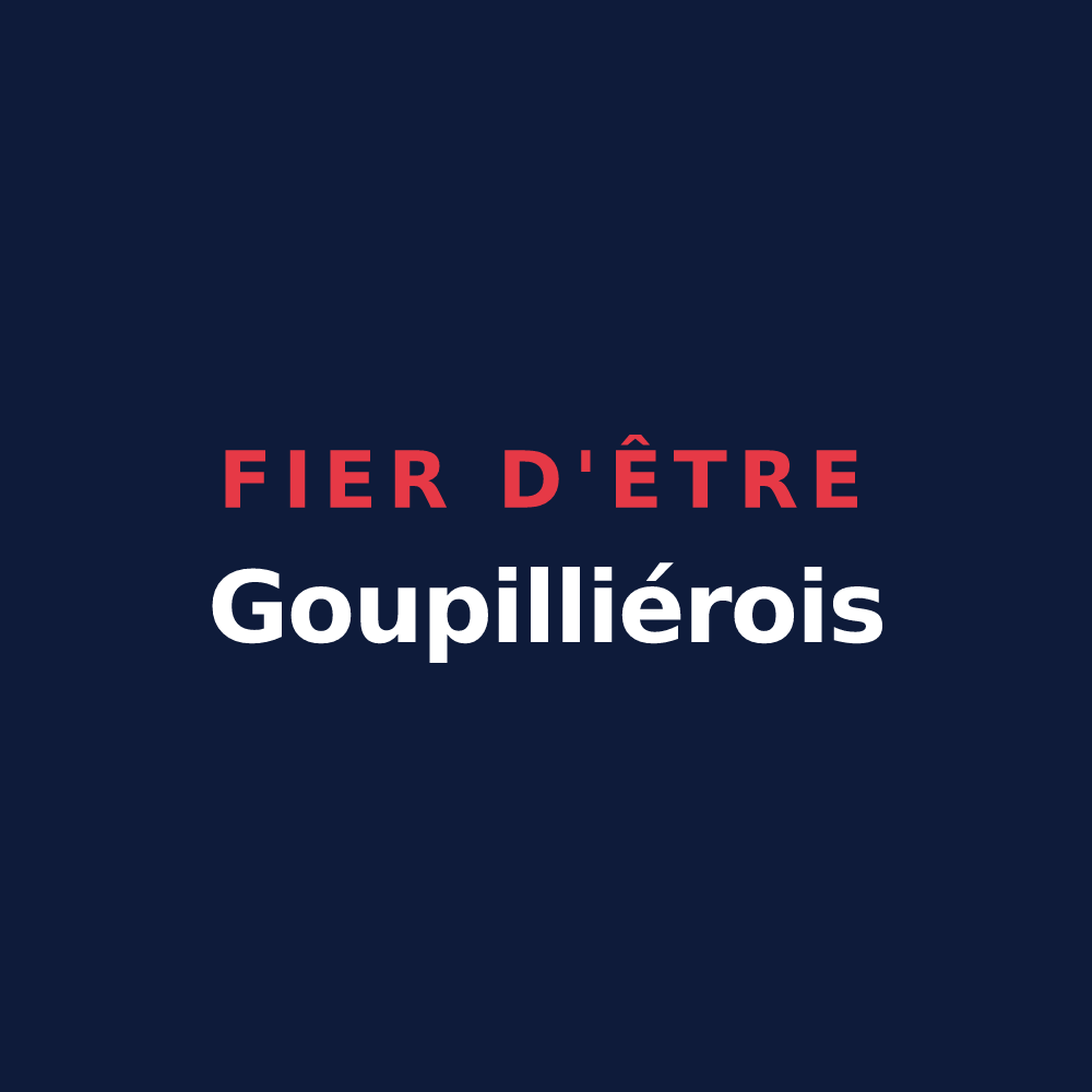 T-shirt « Fier d'être Goupilliérois » — design pour Goupillières