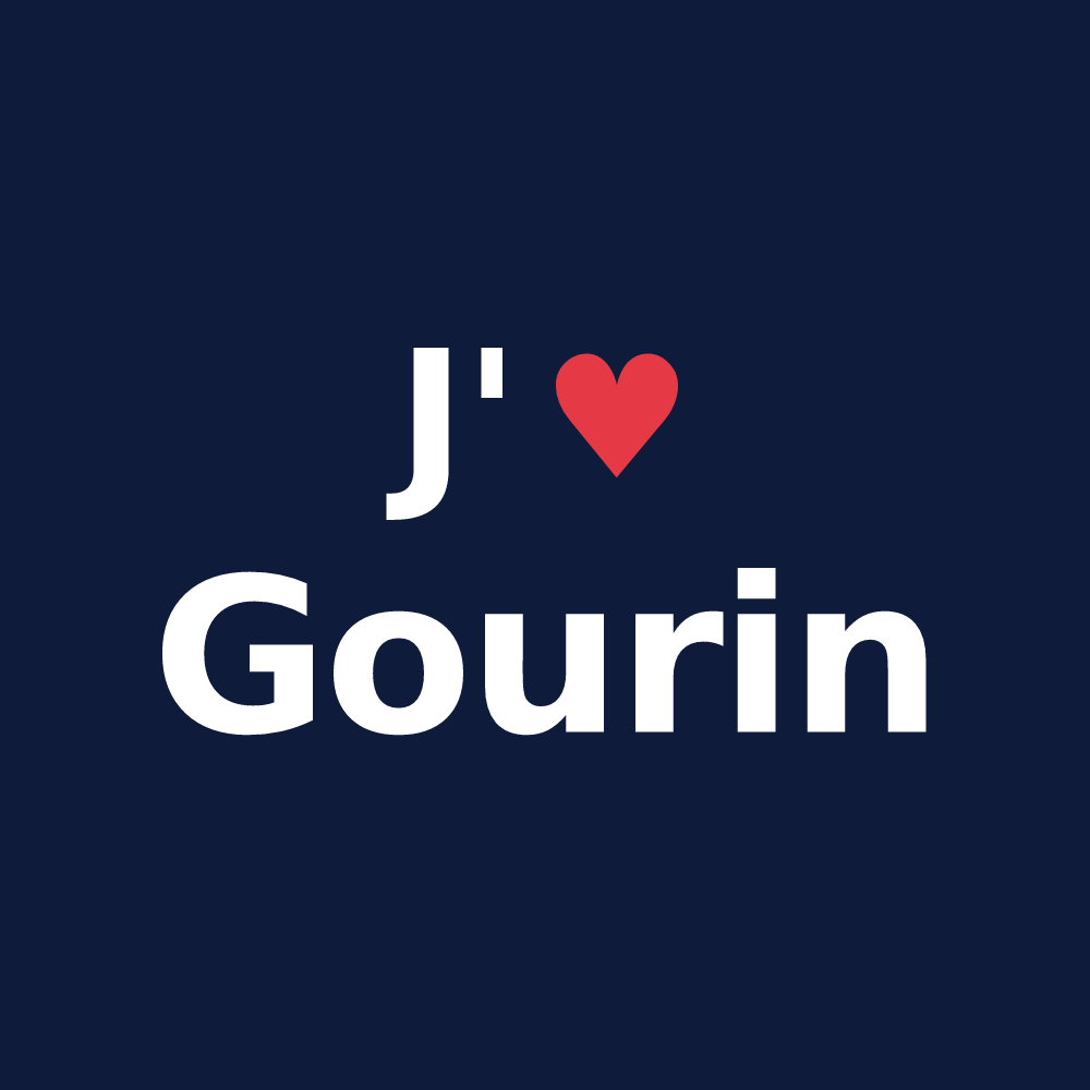 T-shirt personnalisé Gourin — design J'aime Gourin