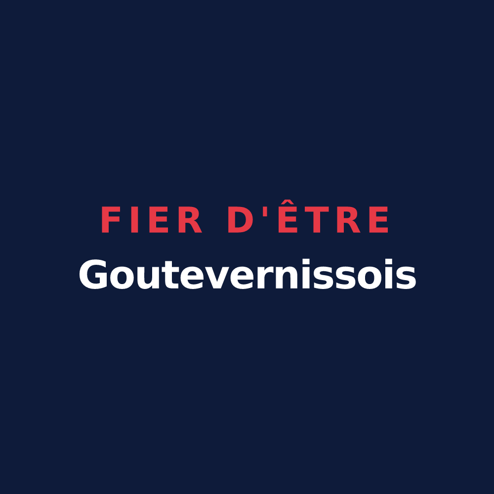 T-shirt « Fier d'être Goutevernissois » — design pour Goutevernisse