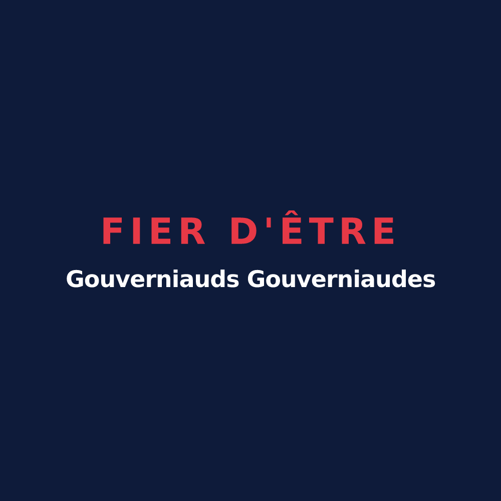 T-shirt « Fier d'être Gouverniauds Gouverniaudes » — design pour Gouvernes