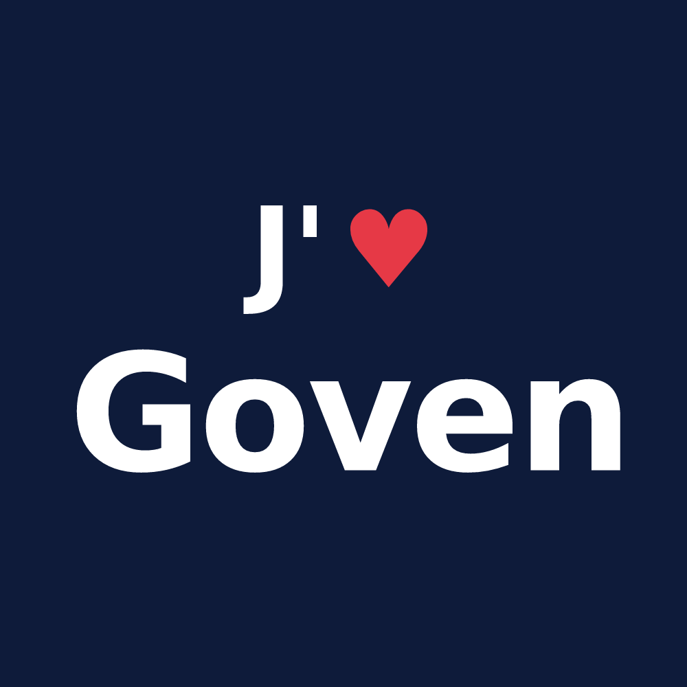 T-shirt personnalisé Goven — design J'aime Goven