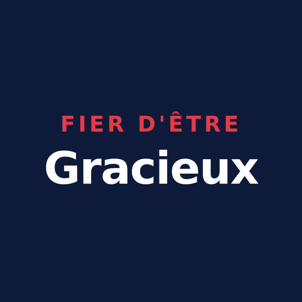 T-shirt « Fier d'être Gracieux » — design pour Grâces