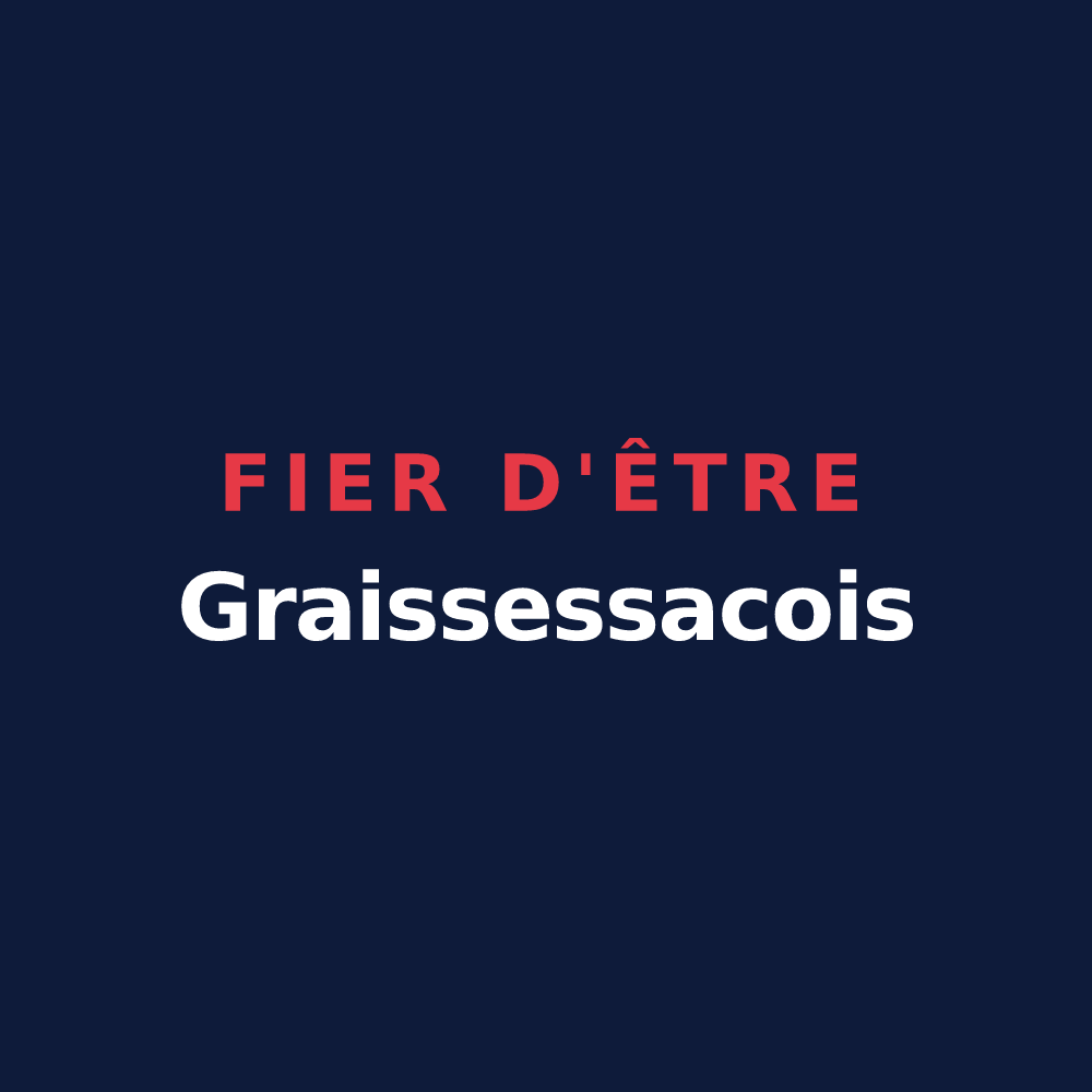 T-shirt « Fier d'être Graissessacois » — design pour Graissessac