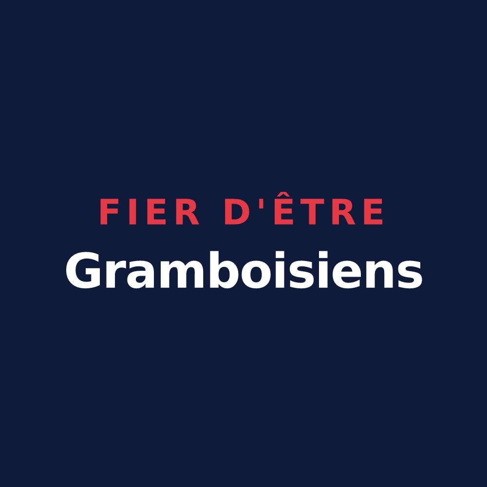 T-shirt « Fier d'être Gramboisiens » — design pour Grambois