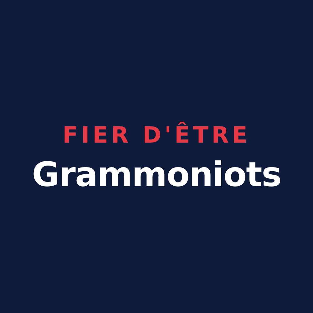 T-shirt « Fier d'être Grammoniots » — design pour Grammond