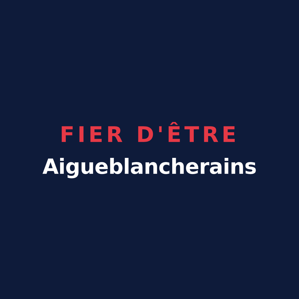 T-shirt « Fier d'être Aigueblancherains » — design pour Grand-Aigueblanche