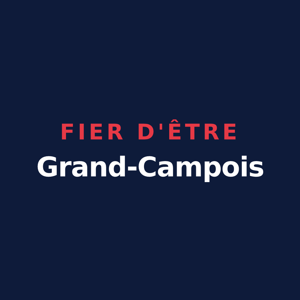 T-shirt « Fier d'être Grand-Campois » — design pour Grand-Camp