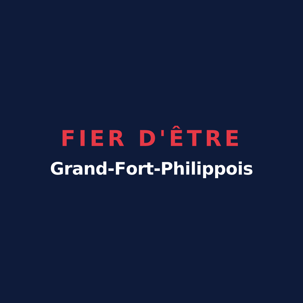 T-shirt « Fier d'être Grand-Fort-Philippois » — design pour Grand-Fort-Philippe