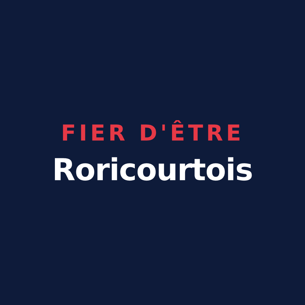 T-shirt « Fier d'être Roricourtois » — design pour Grand-Rullecourt