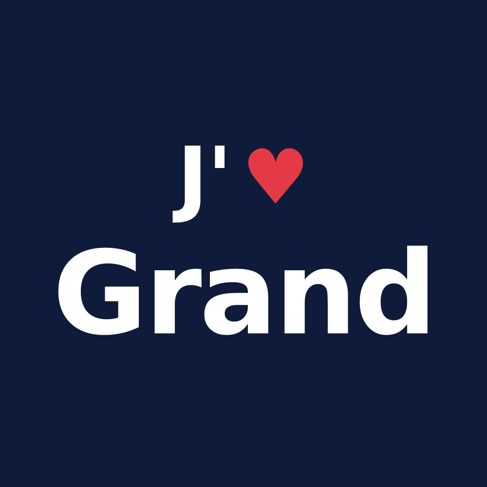 T-shirt personnalisé Grand — design J'aime Grand