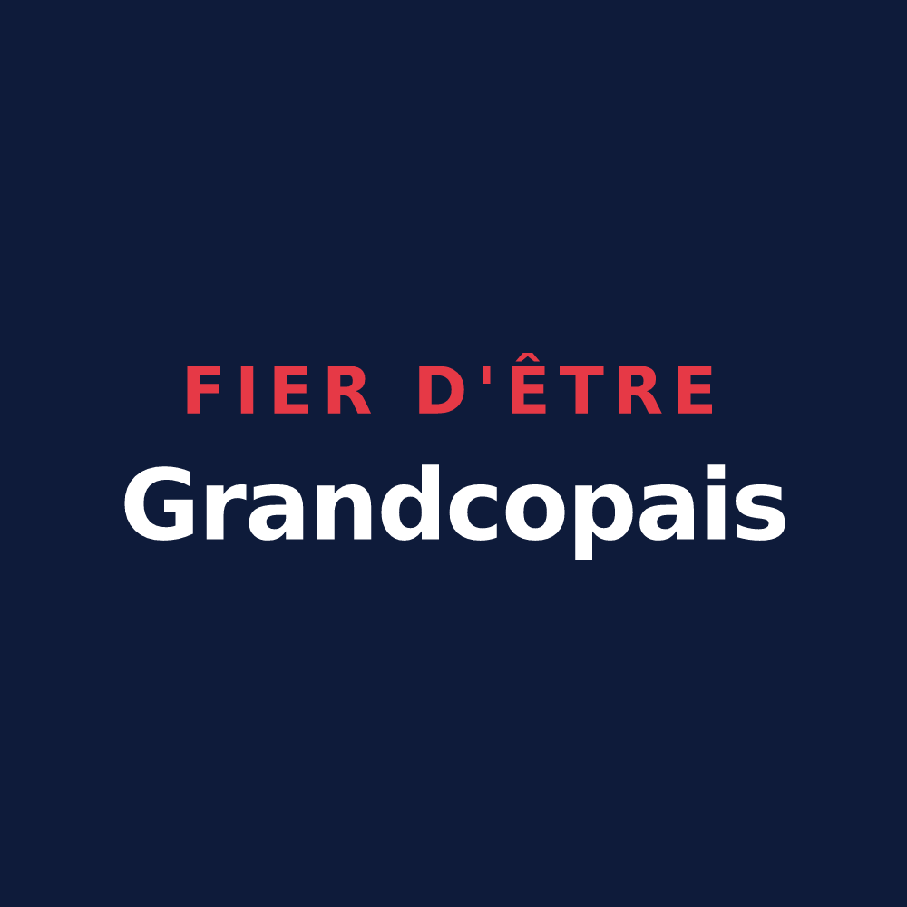 T-shirt « Fier d'être Grandcopais » — design pour Grandcamp-Maisy