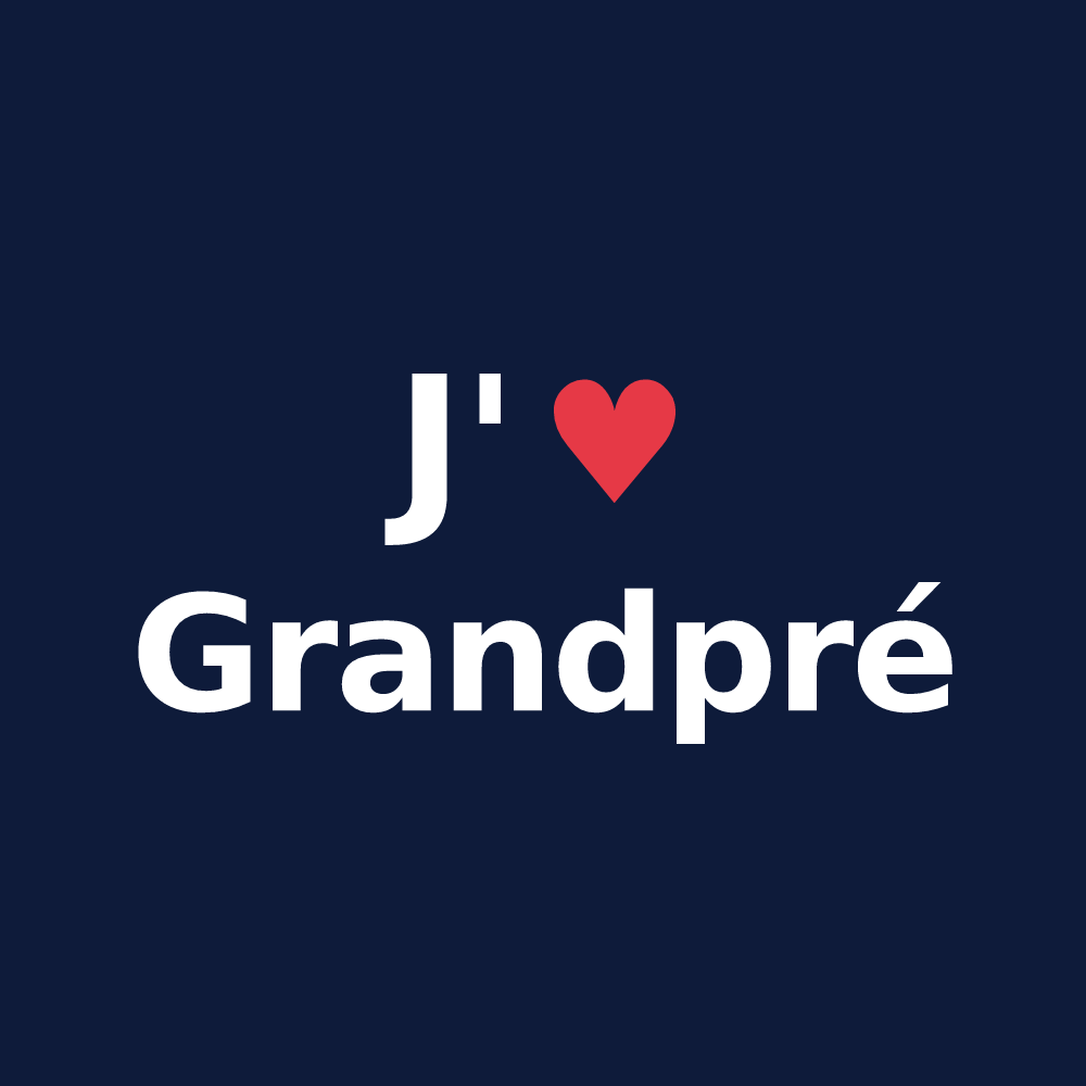 T-shirt personnalisé Grandpré — design J'aime Grandpré