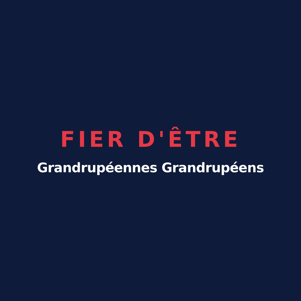 T-shirt « Fier d'être Grandrupéennes Grandrupéens » — design pour Grandrupt