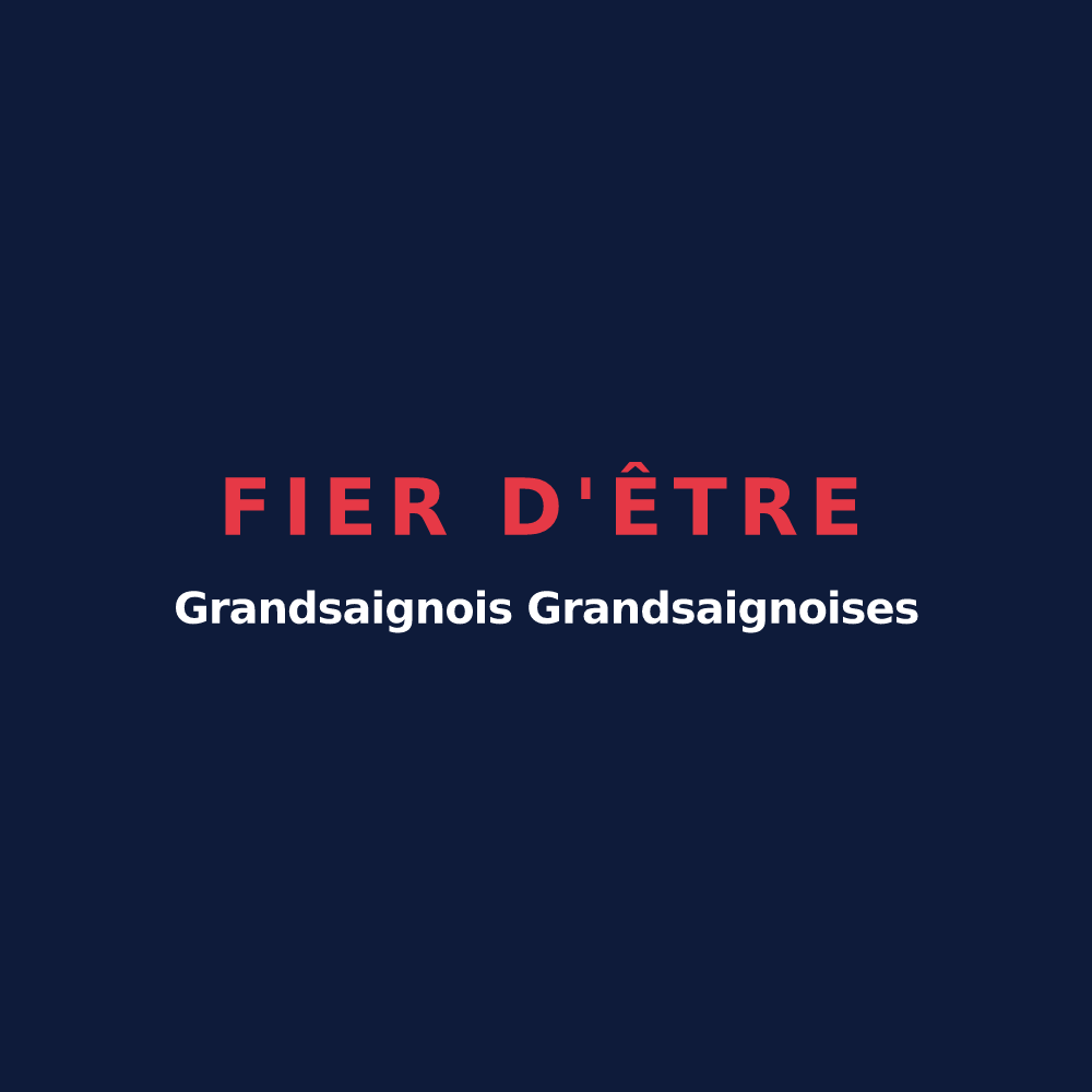 T-shirt « Fier d'être Grandsaignois  Grandsaignoises » — design pour Grandsaigne