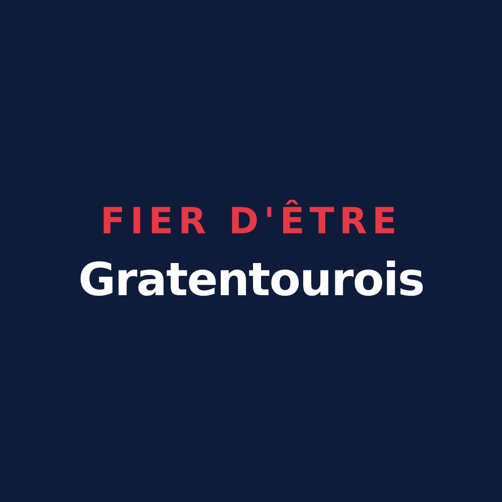 T-shirt « Fier d'être Gratentourois » — design pour Gratentour