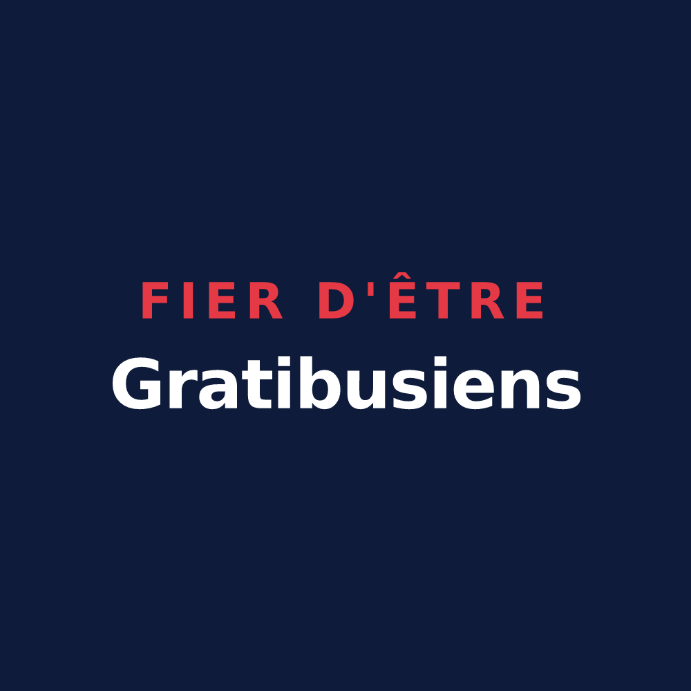 T-shirt « Fier d'être Gratibusiens » — design pour Gratibus