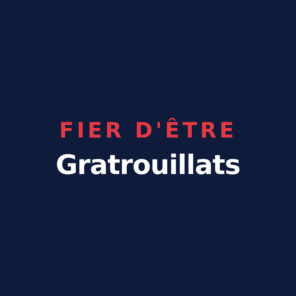 T-shirt « Fier d'être Gratrouillats » — design pour Gratreuil