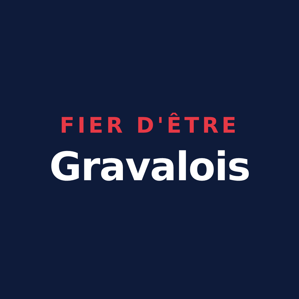 T-shirt « Fier d'être Gravalois » — design pour Graval