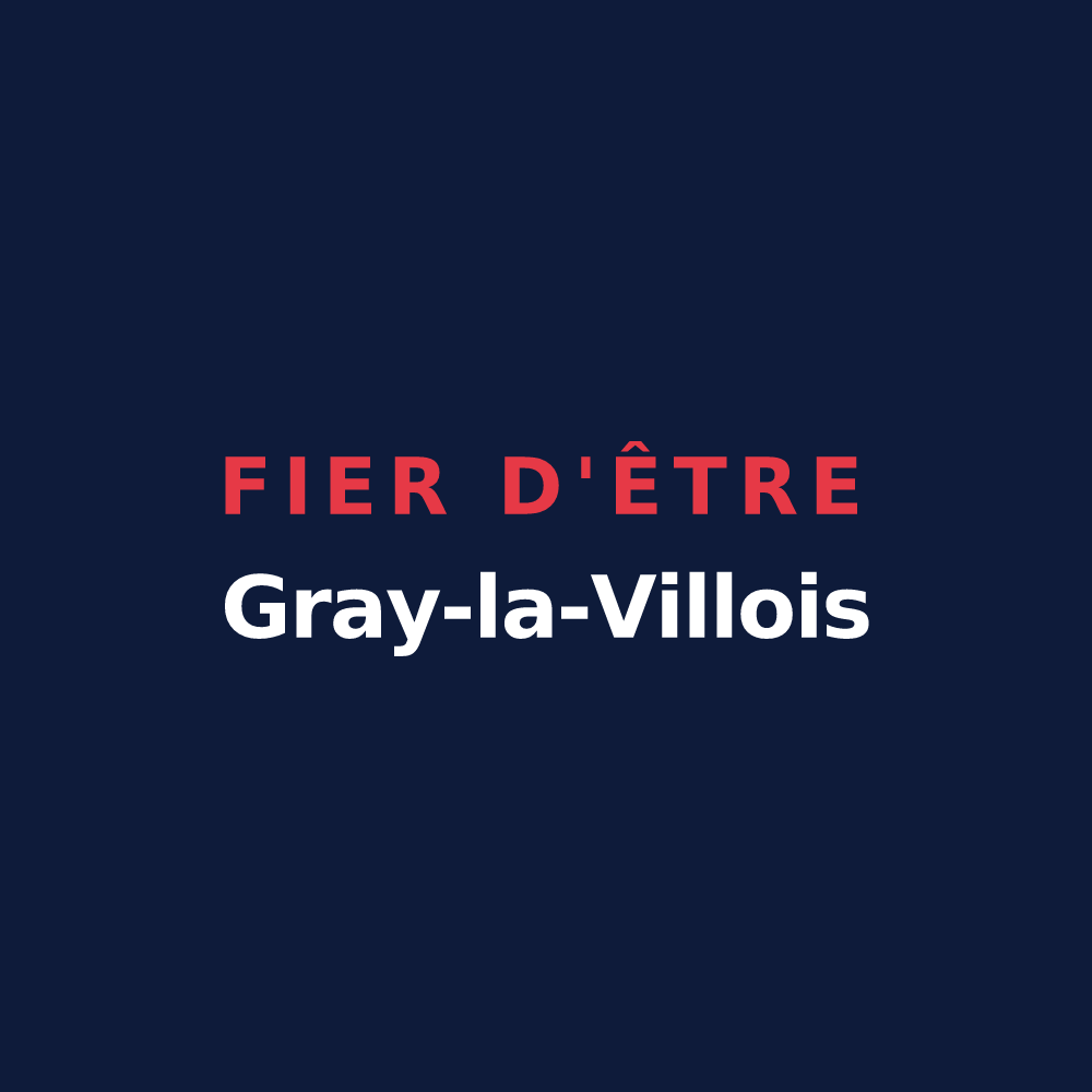 T-shirt « Fier d'être Gray-la-Villois » — design pour Gray-la-Ville