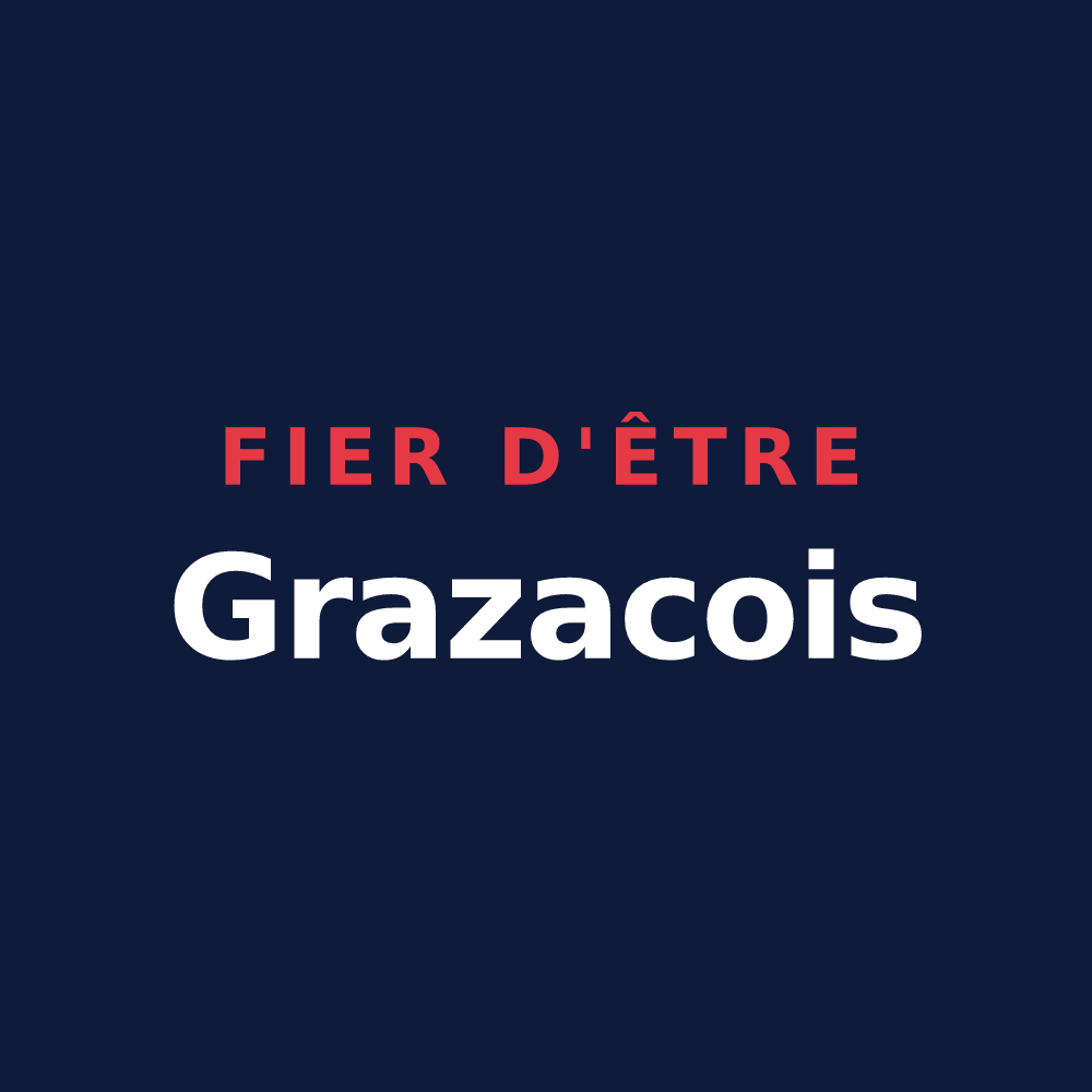 T-shirt « Fier d'être Grazacois » — design pour Grazac