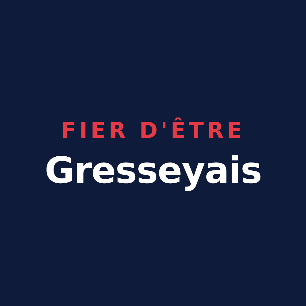 T-shirt « Fier d'être Gresseyais » — design pour Gressey