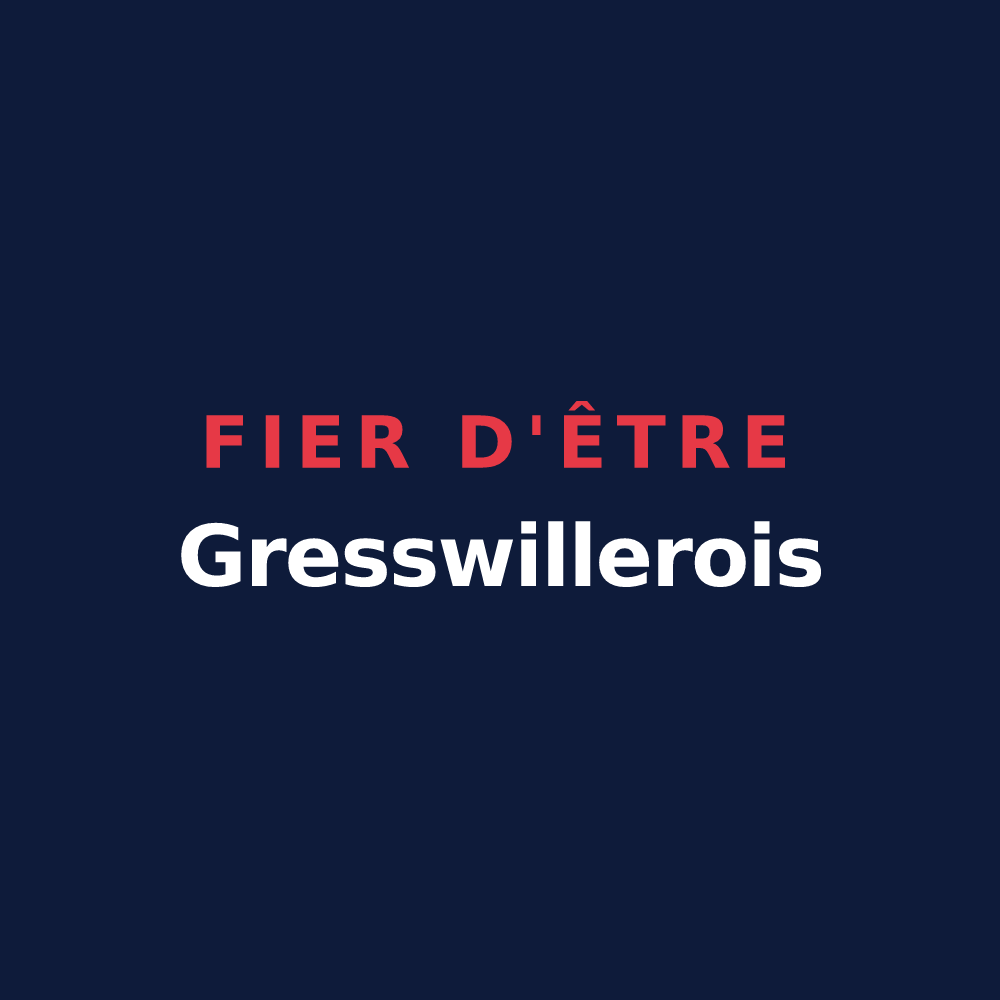 T-shirt « Fier d'être Gresswillerois » — design pour Gresswiller