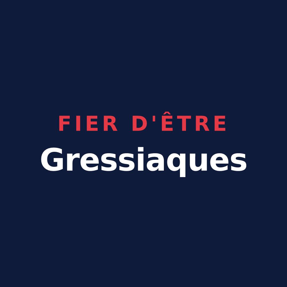 T-shirt « Fier d'être Gressiaques » — design pour Gressy