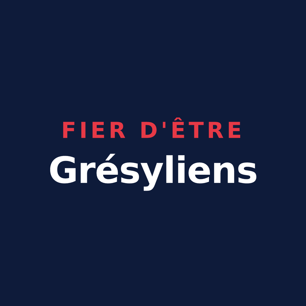 T-shirt « Fier d'être Grésyliens » — design pour Grésy-sur-Aix