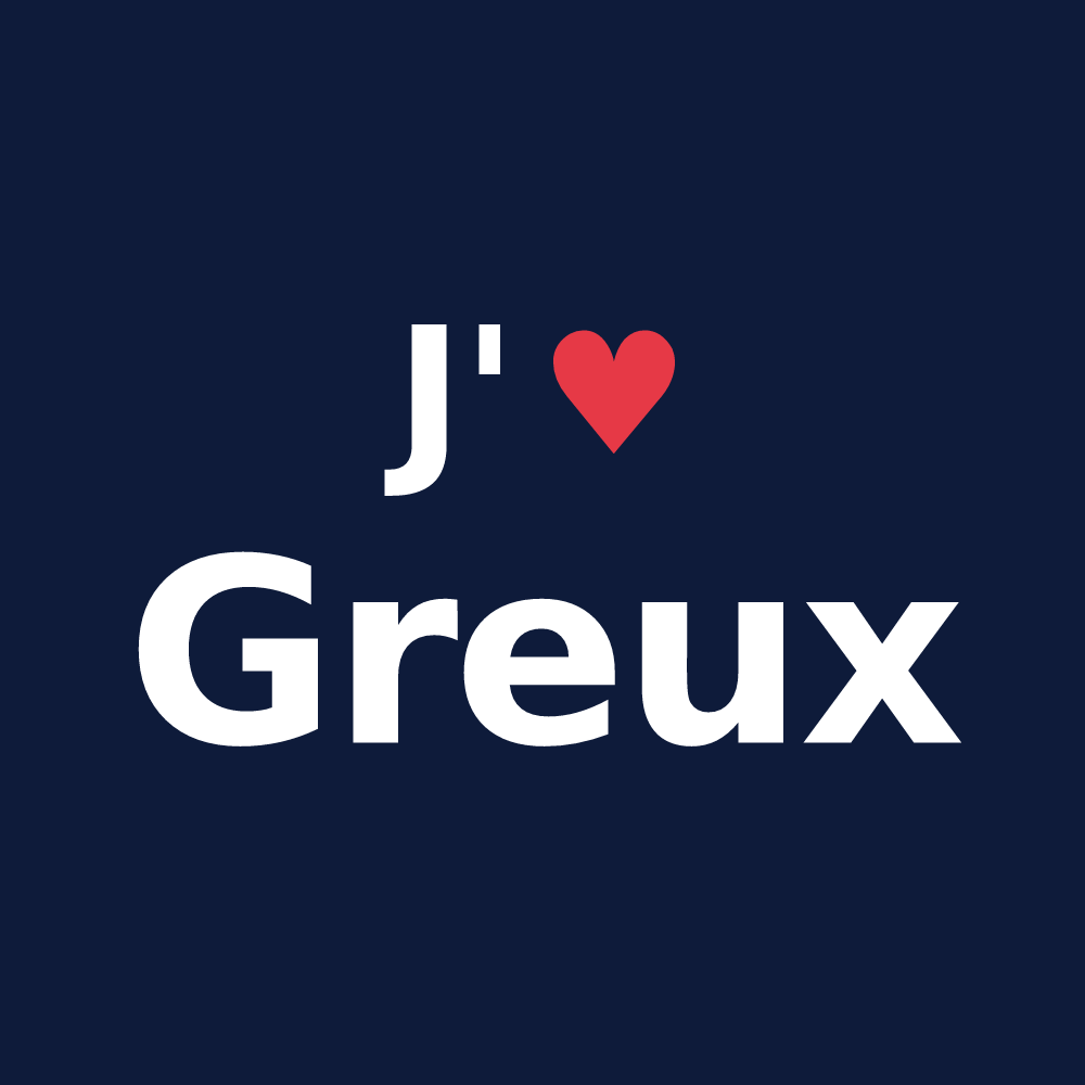 T-shirt personnalisé Greux — design J'aime Greux