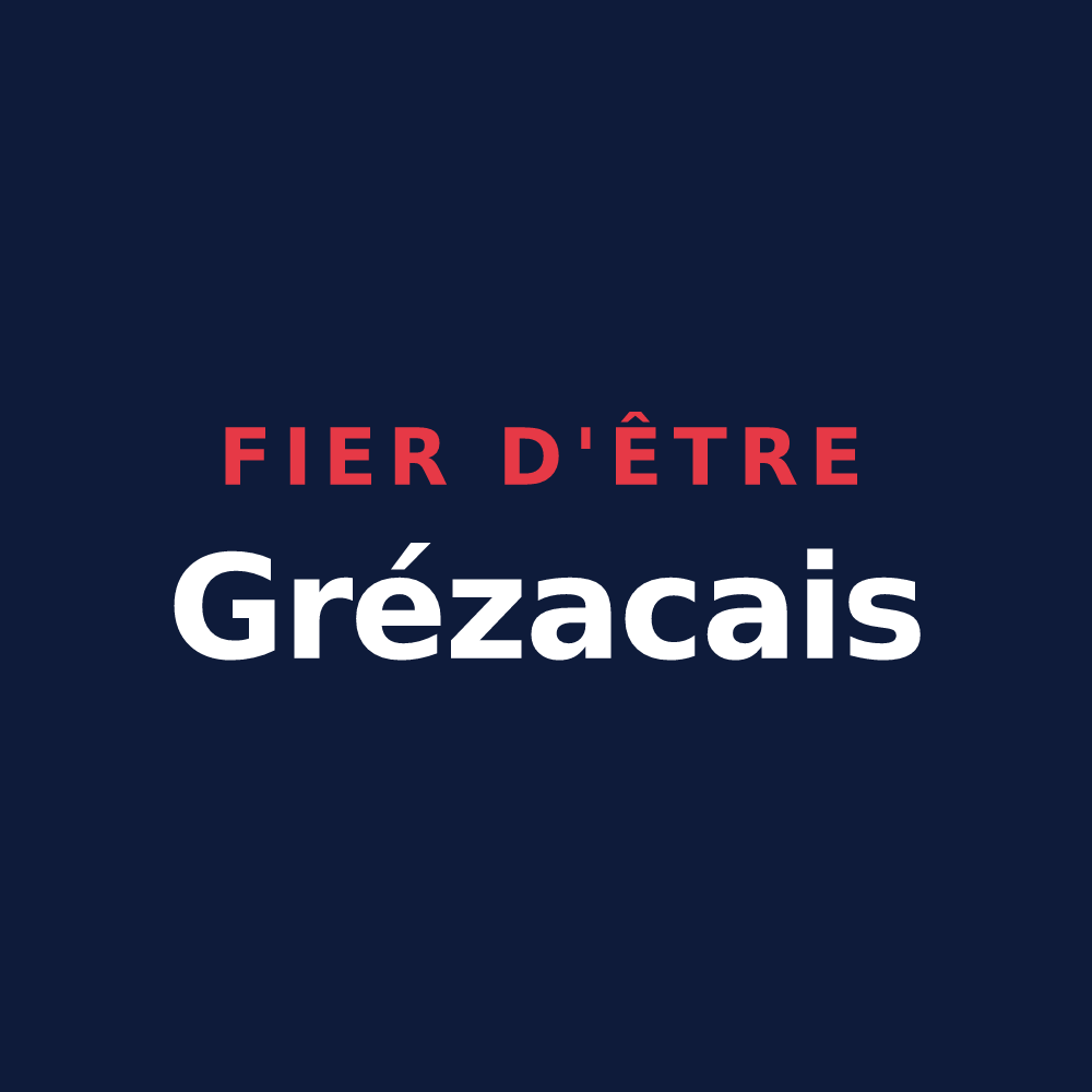 T-shirt « Fier d'être Grézacais » — design pour Grézac