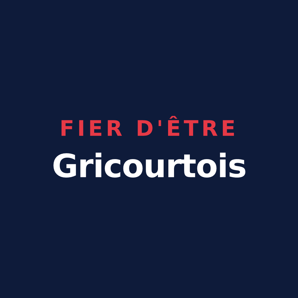 T-shirt « Fier d'être Gricourtois » — design pour Gricourt