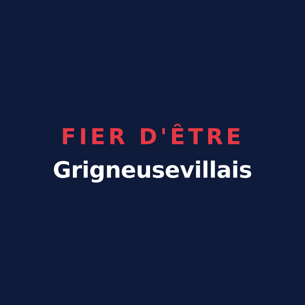 T-shirt « Fier d'être Grigneusevillais » — design pour Grigneuseville