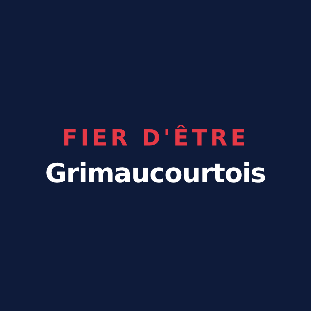 T-shirt « Fier d'être Grimaucourtois » — design pour Grimaucourt-près-Sampigny