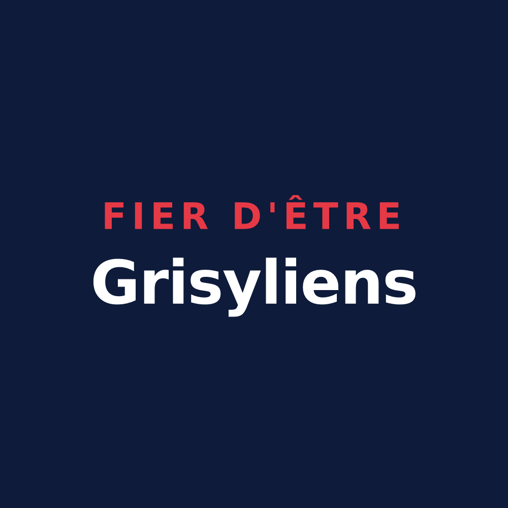 T-shirt « Fier d'être Grisyliens » — design pour Grisy-les-Plâtres