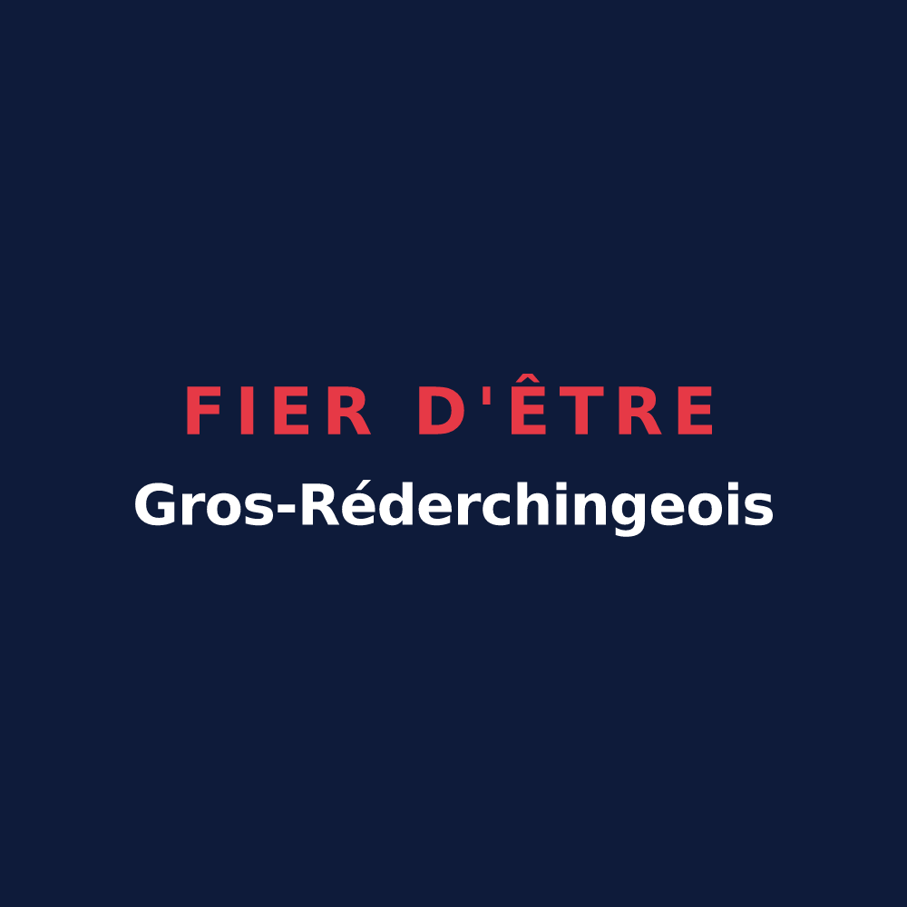 T-shirt « Fier d'être Gros-Réderchingeois » — design pour Gros-Réderching