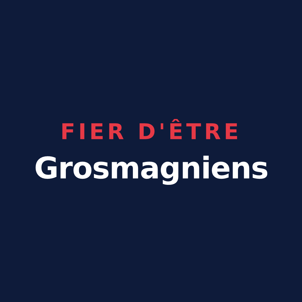 T-shirt « Fier d'être Grosmagniens » — design pour Grosmagny