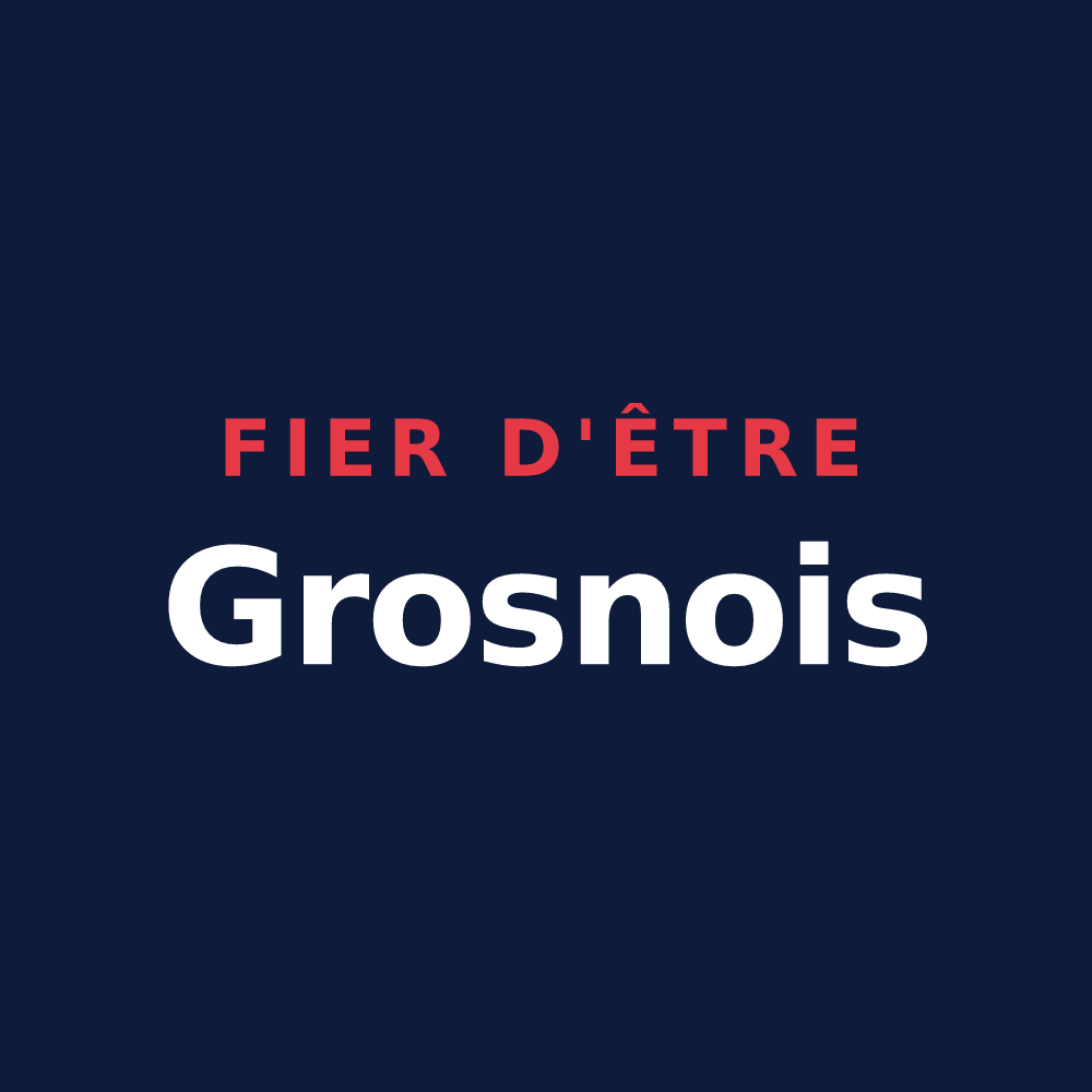 T-shirt « Fier d'être Grosnois » — design pour Grosne