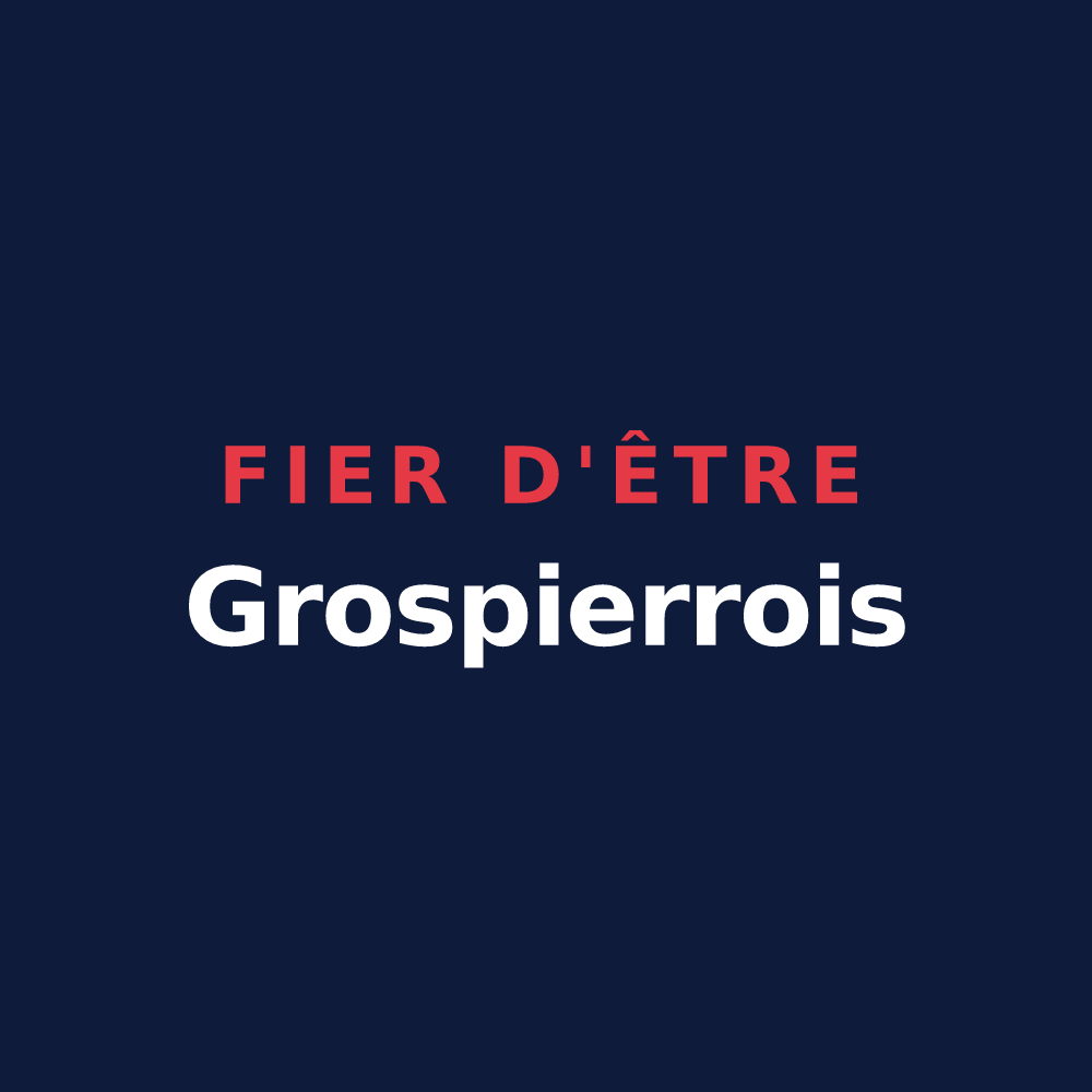 T-shirt « Fier d'être Grospierrois » — design pour Grospierres