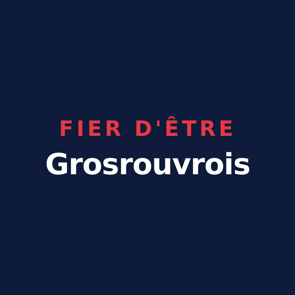 T-shirt « Fier d'être Grosrouvrois » — design pour Grosrouvre
