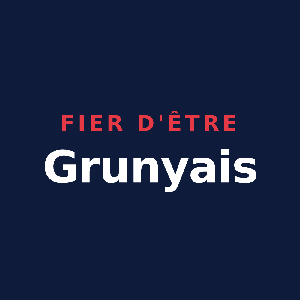 T-shirt « Fier d'être Grunyais » — design pour Grugny
