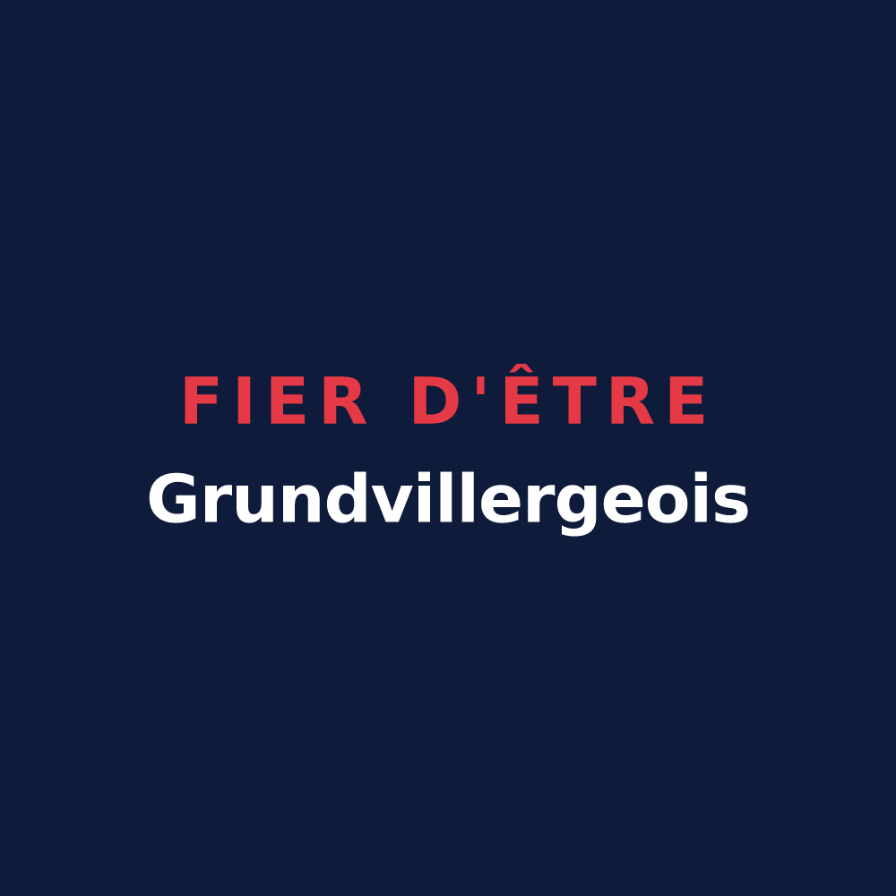 T-shirt « Fier d'être Grundvillergeois » — design pour Grundviller