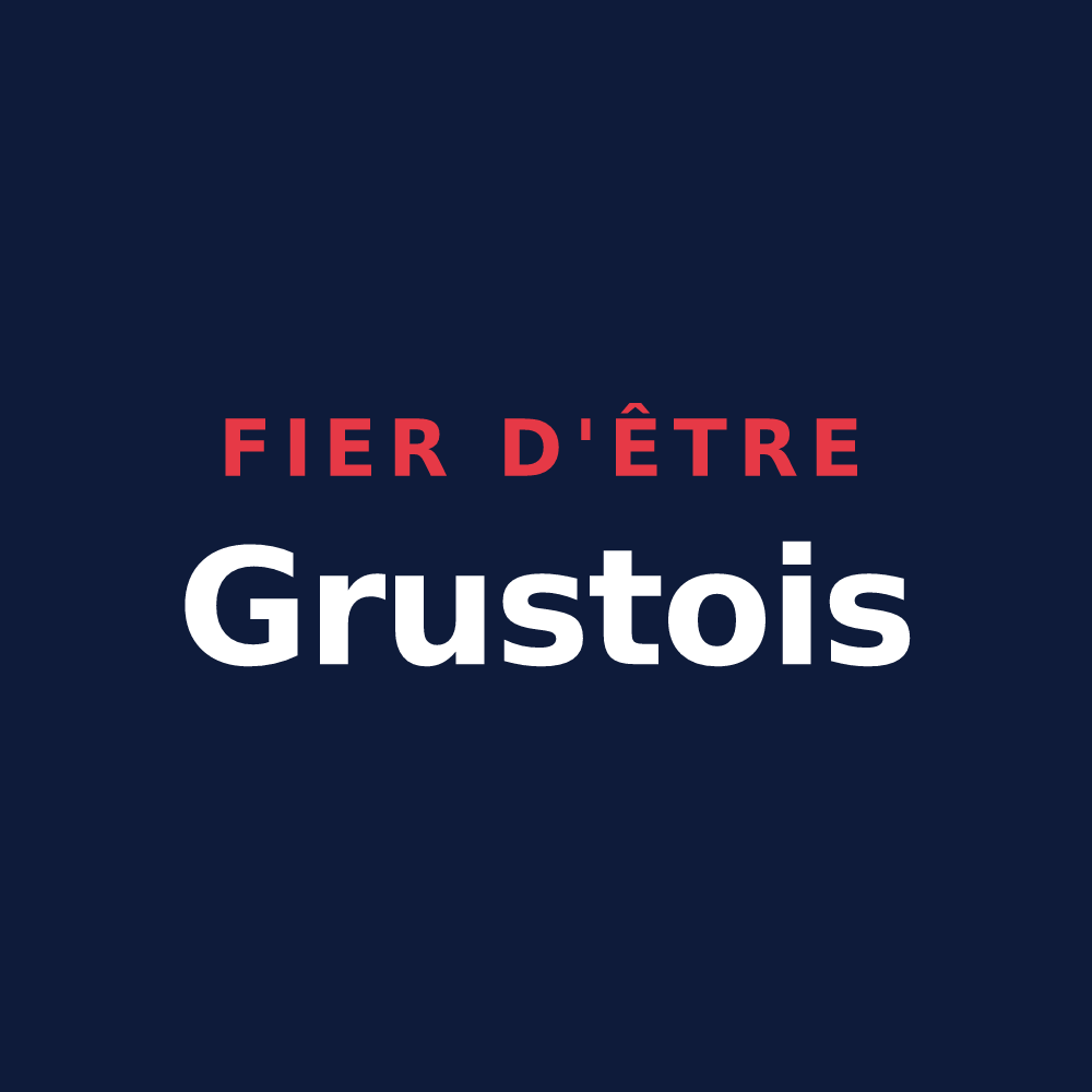 T-shirt « Fier d'être Grustois » — design pour Grust