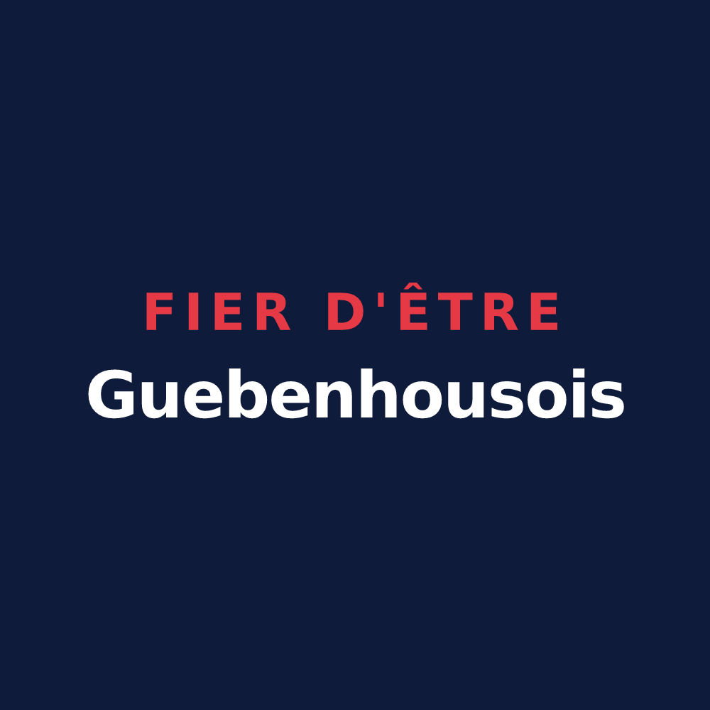 T-shirt « Fier d'être Guebenhousois » — design pour Guebenhouse