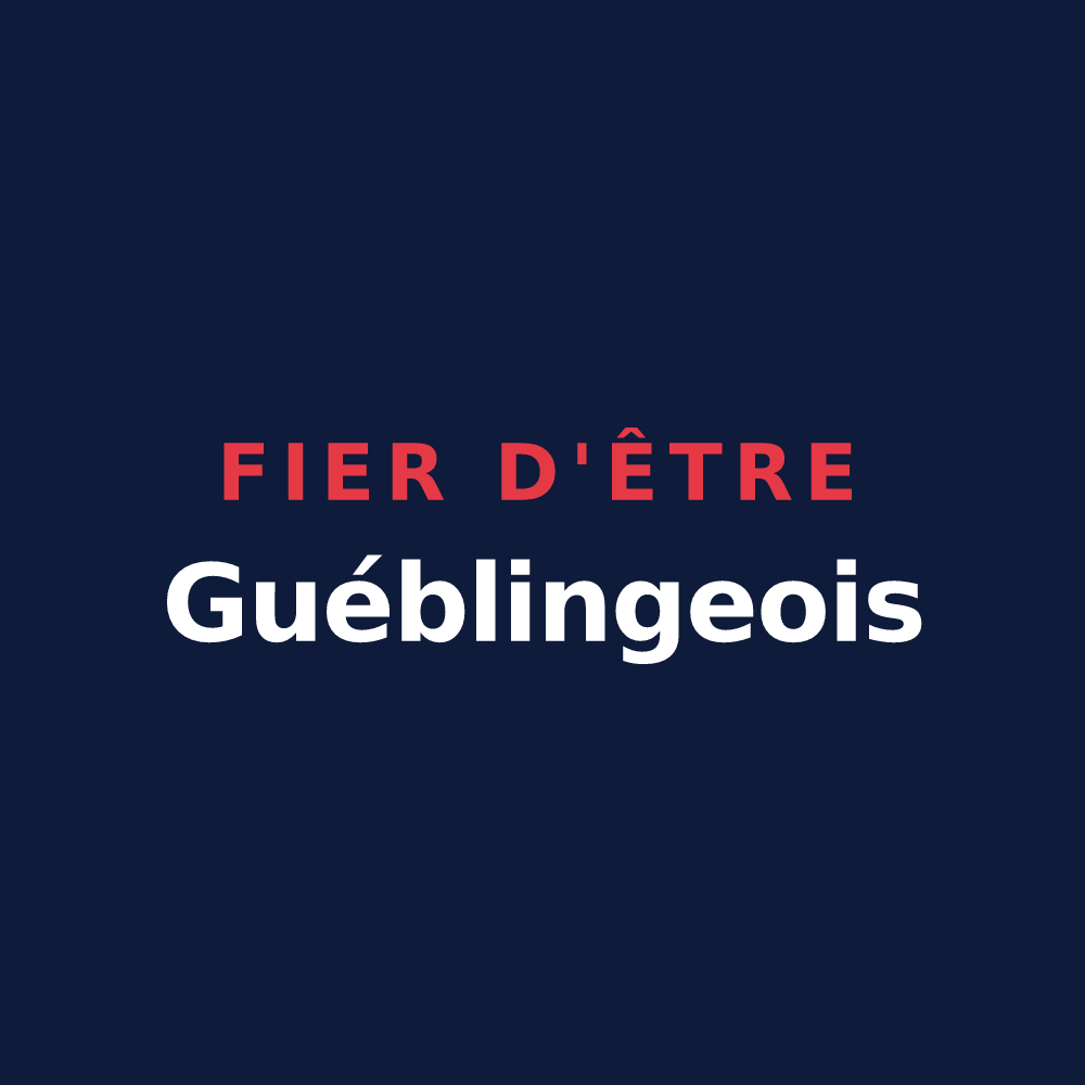T-shirt « Fier d'être Guéblingeois » — design pour Guébling