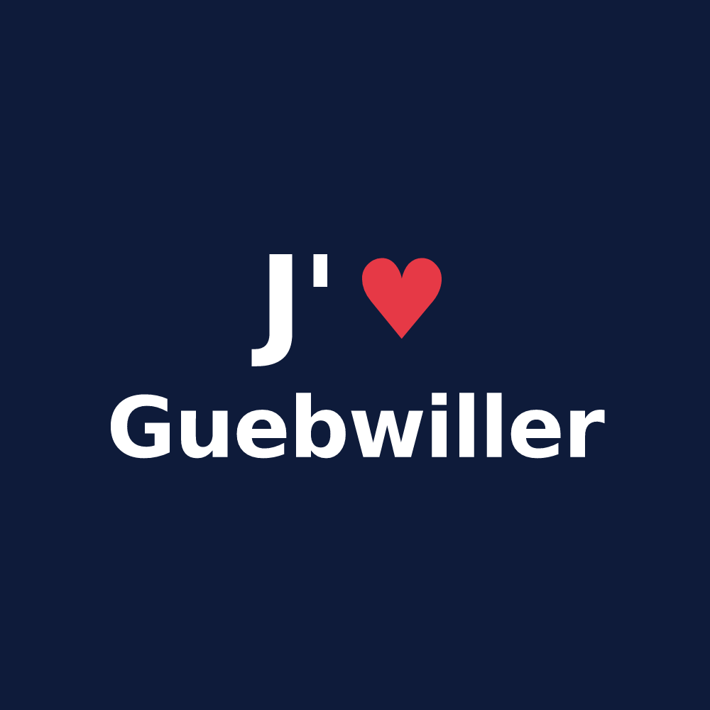 T-shirt personnalisé Guebwiller — design J'aime Guebwiller