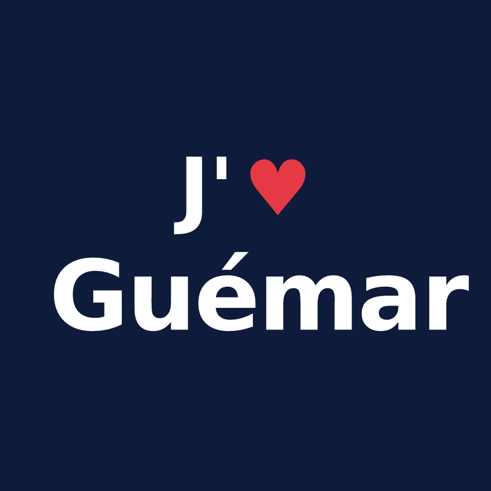 T-shirt personnalisé Guémar — design J'aime Guémar
