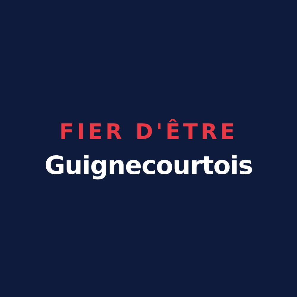 T-shirt « Fier d'être Guignecourtois » — design pour Guignecourt