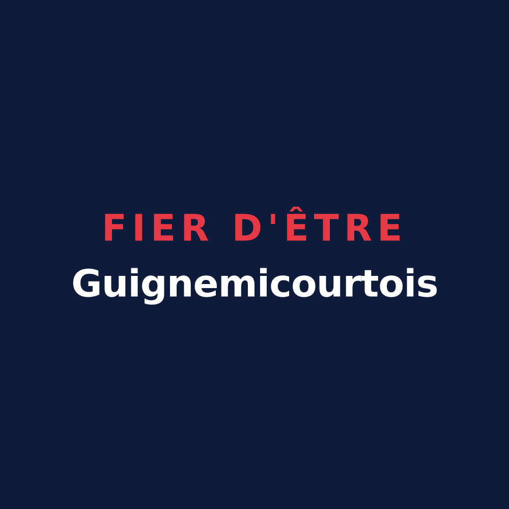 T-shirt « Fier d'être Guignemicourtois » — design pour Guignemicourt