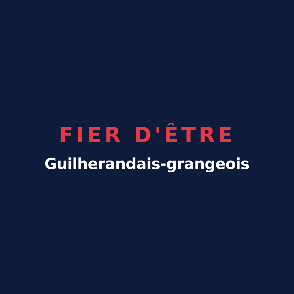 T-shirt « Fier d'être Guilherandais-grangeois » — design pour Guilherand-Granges