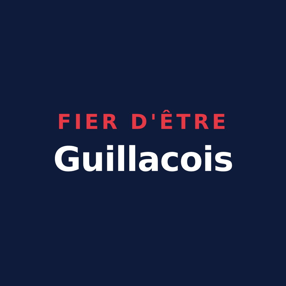 T-shirt « Fier d'être Guillacois » — design pour Guillac